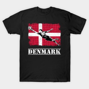 Denmark Soccer Goalie Goal Keeper Shirt T-Shirt